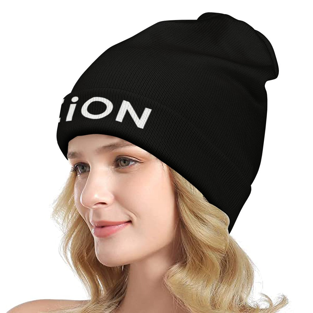 Full printed knitted hat
