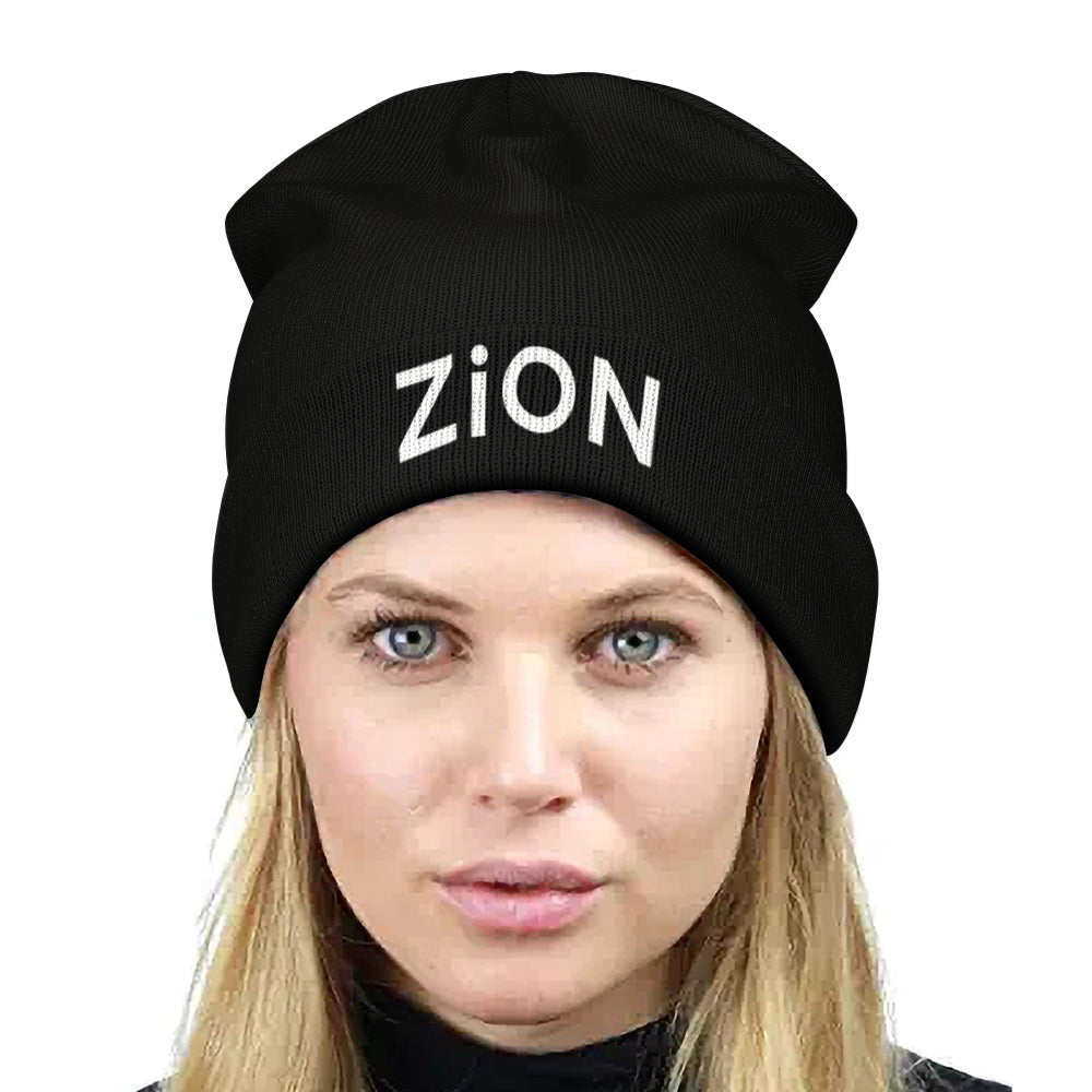 Full printed knitted hat