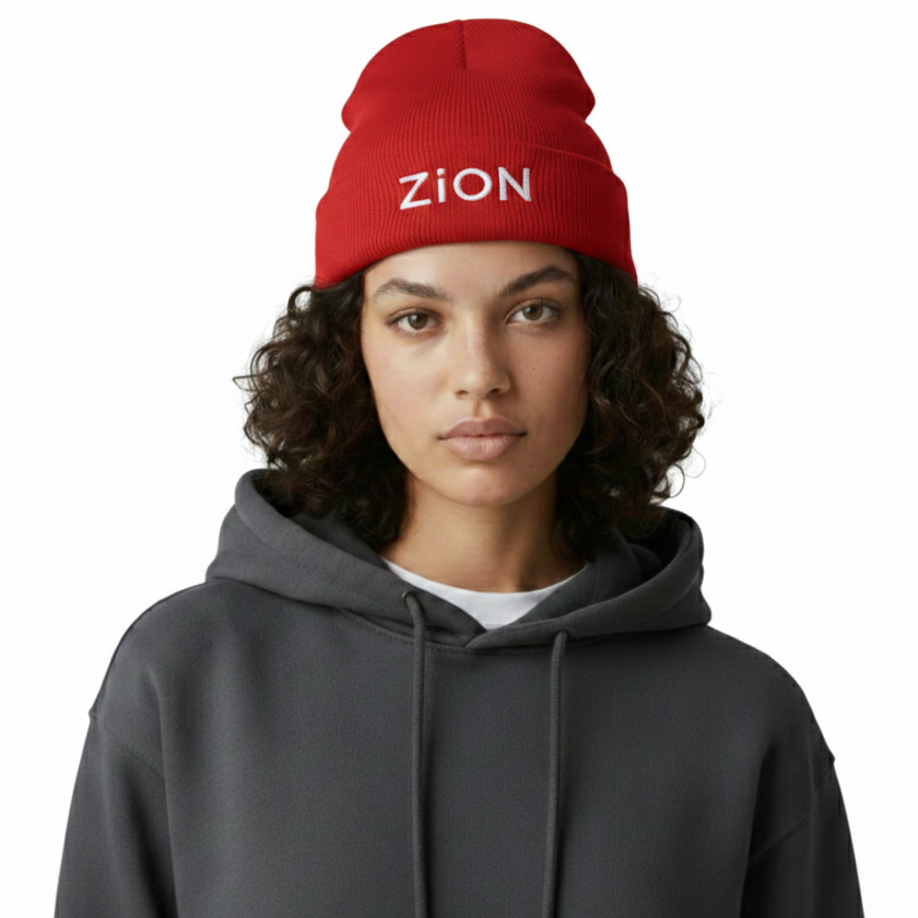 Full printed knitted hat