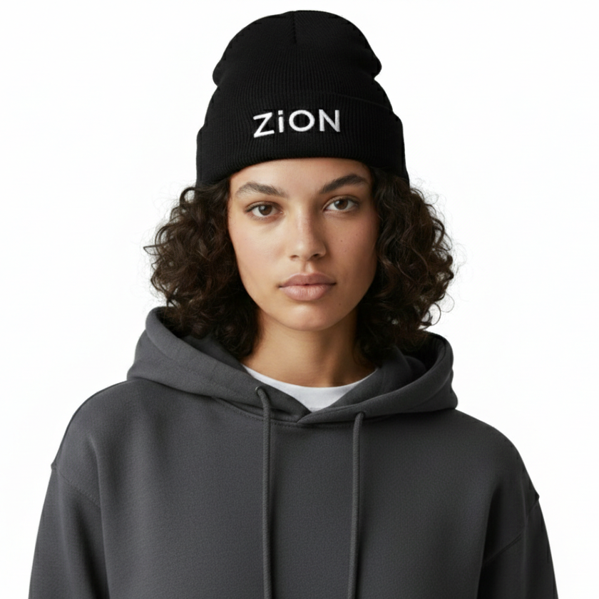 Full printed knitted hat